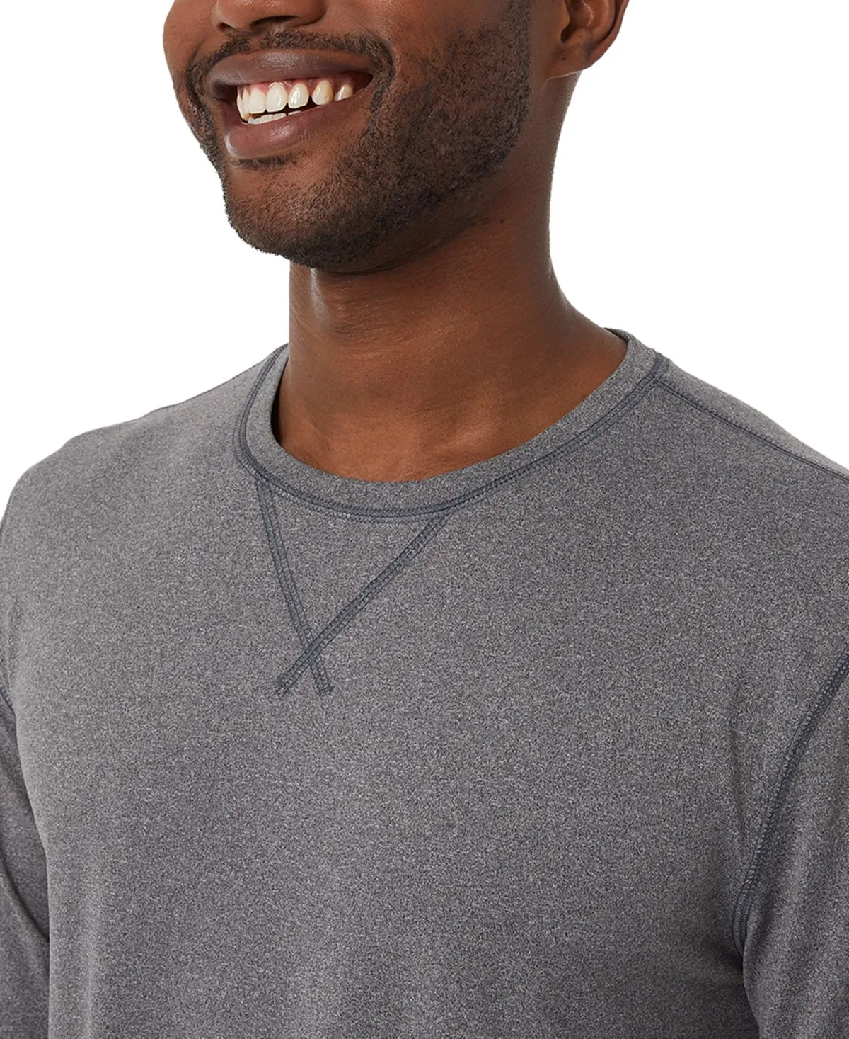 32 Degrees Men's Crew Neck Long Sleeve Pajama Shirt