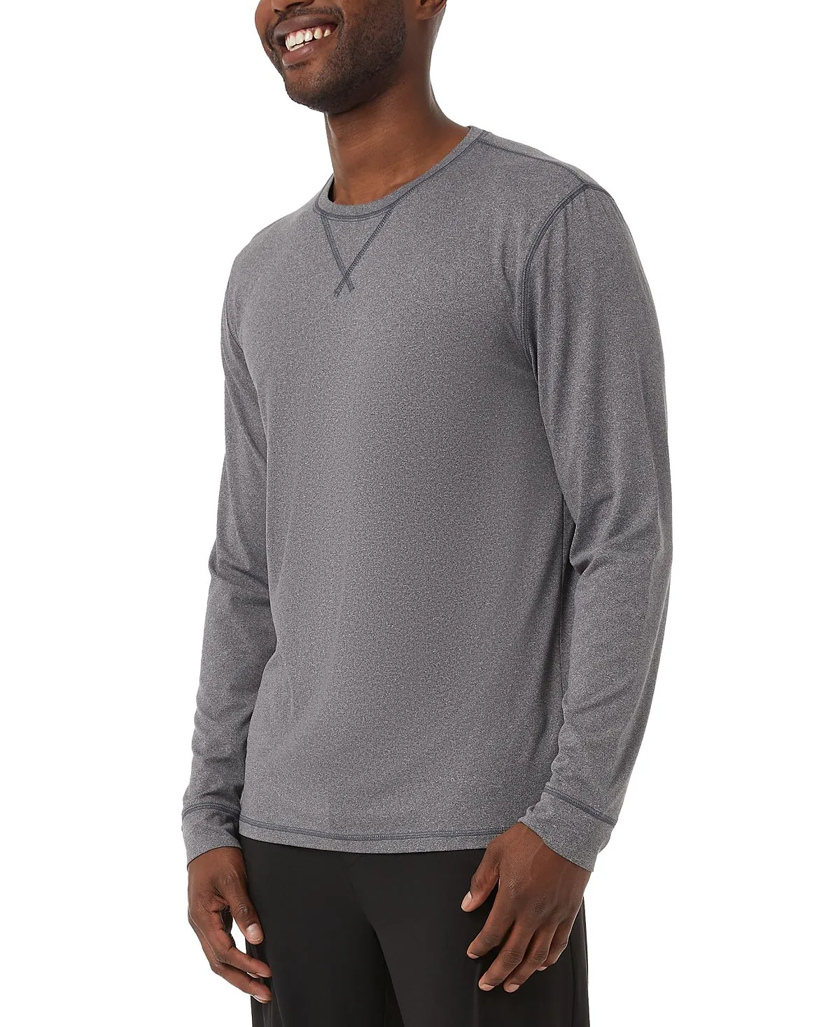 32 Degrees Men's Crew Neck Long Sleeve Pajama Shirt