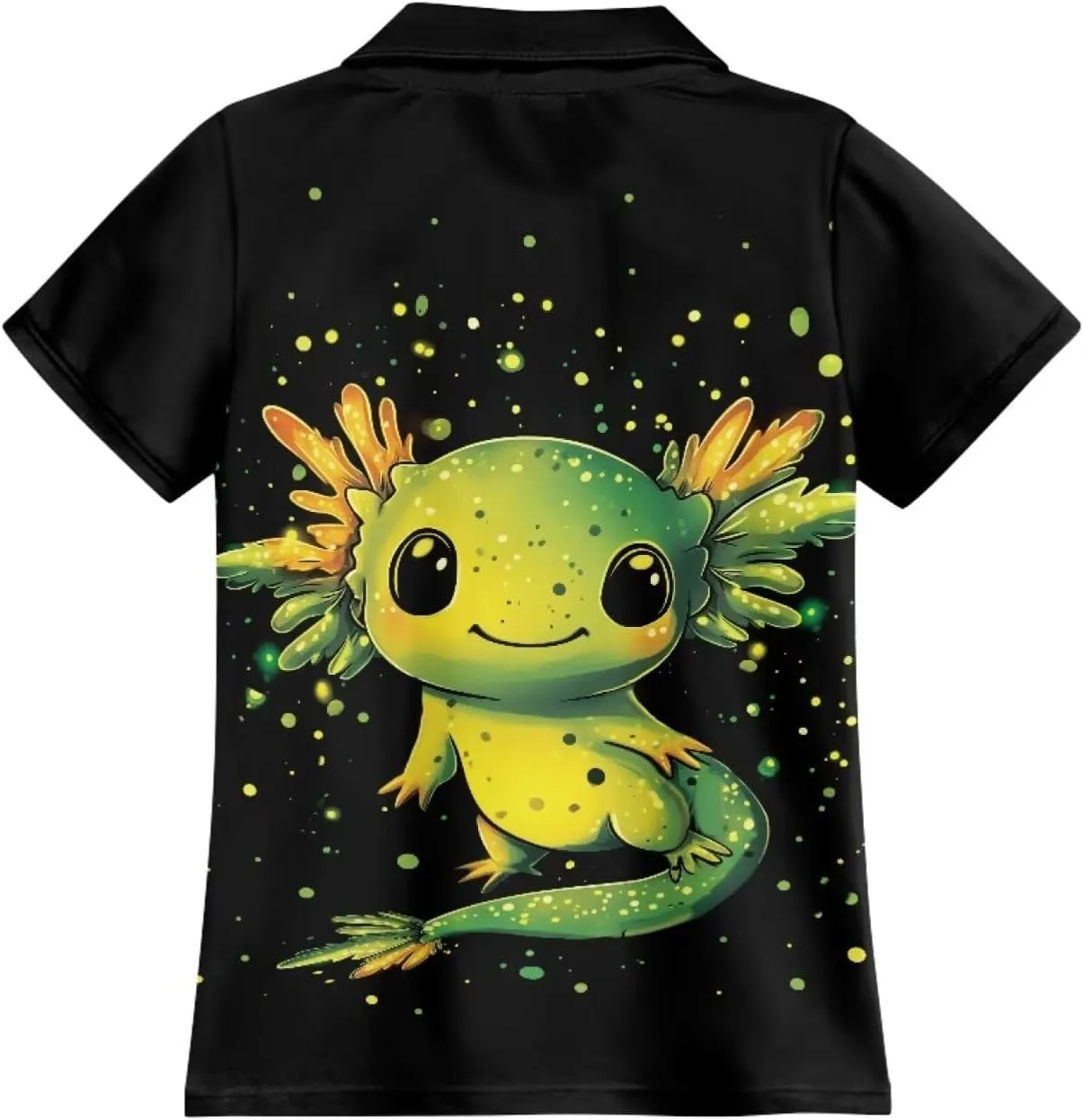 Children's Golf Polo Shirts for School Uniform Short-Sleeve Peter Pan Collar Shirts Daily Wear at Home