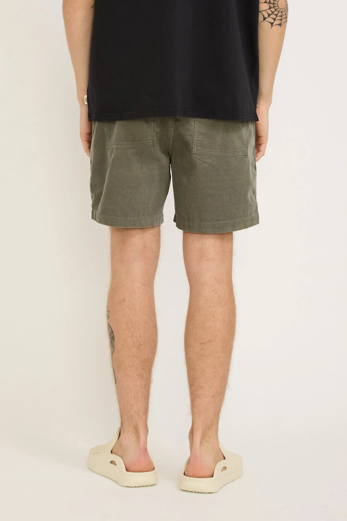 Cord Shorts Grey