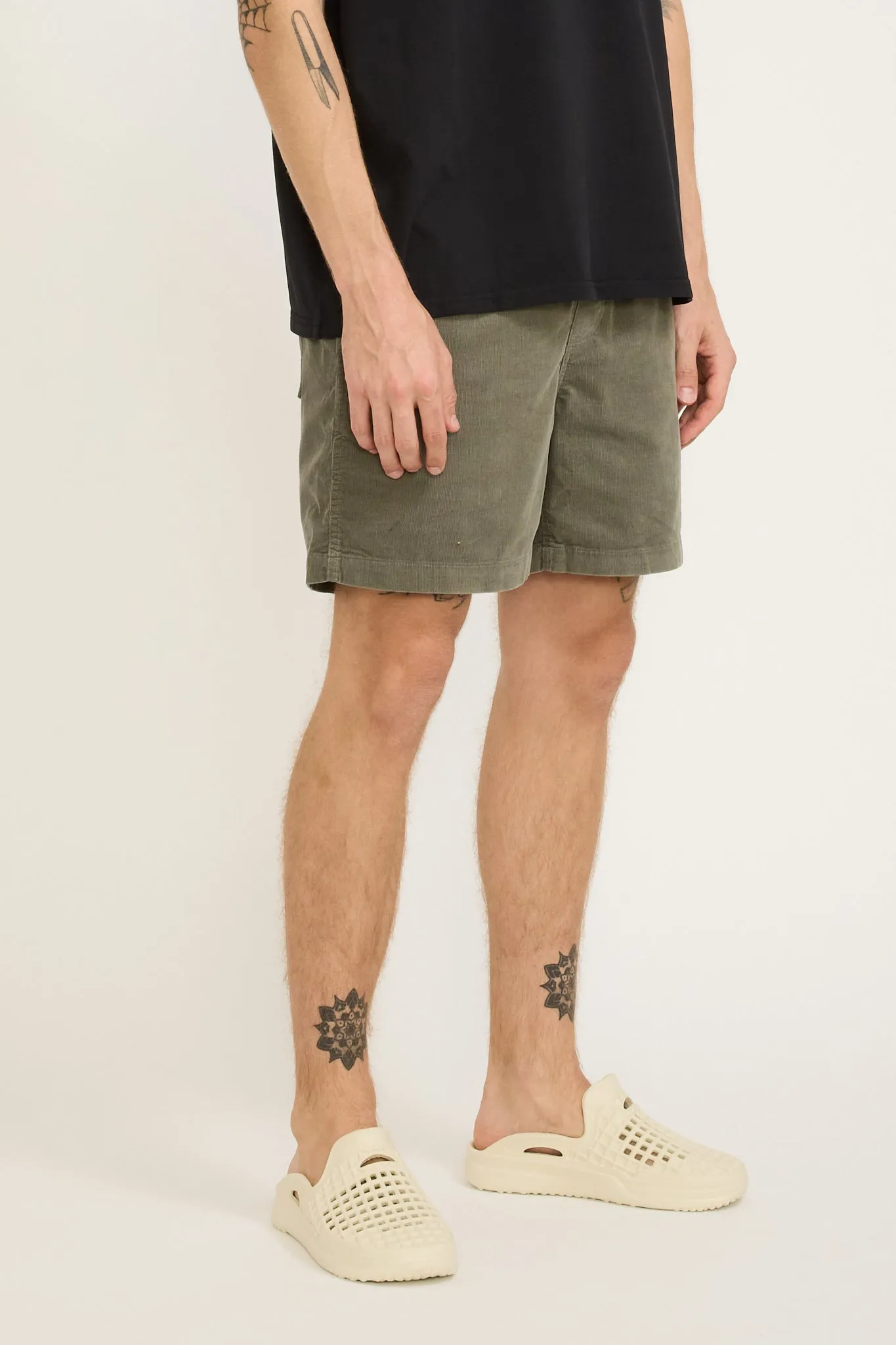 Cord Shorts Grey