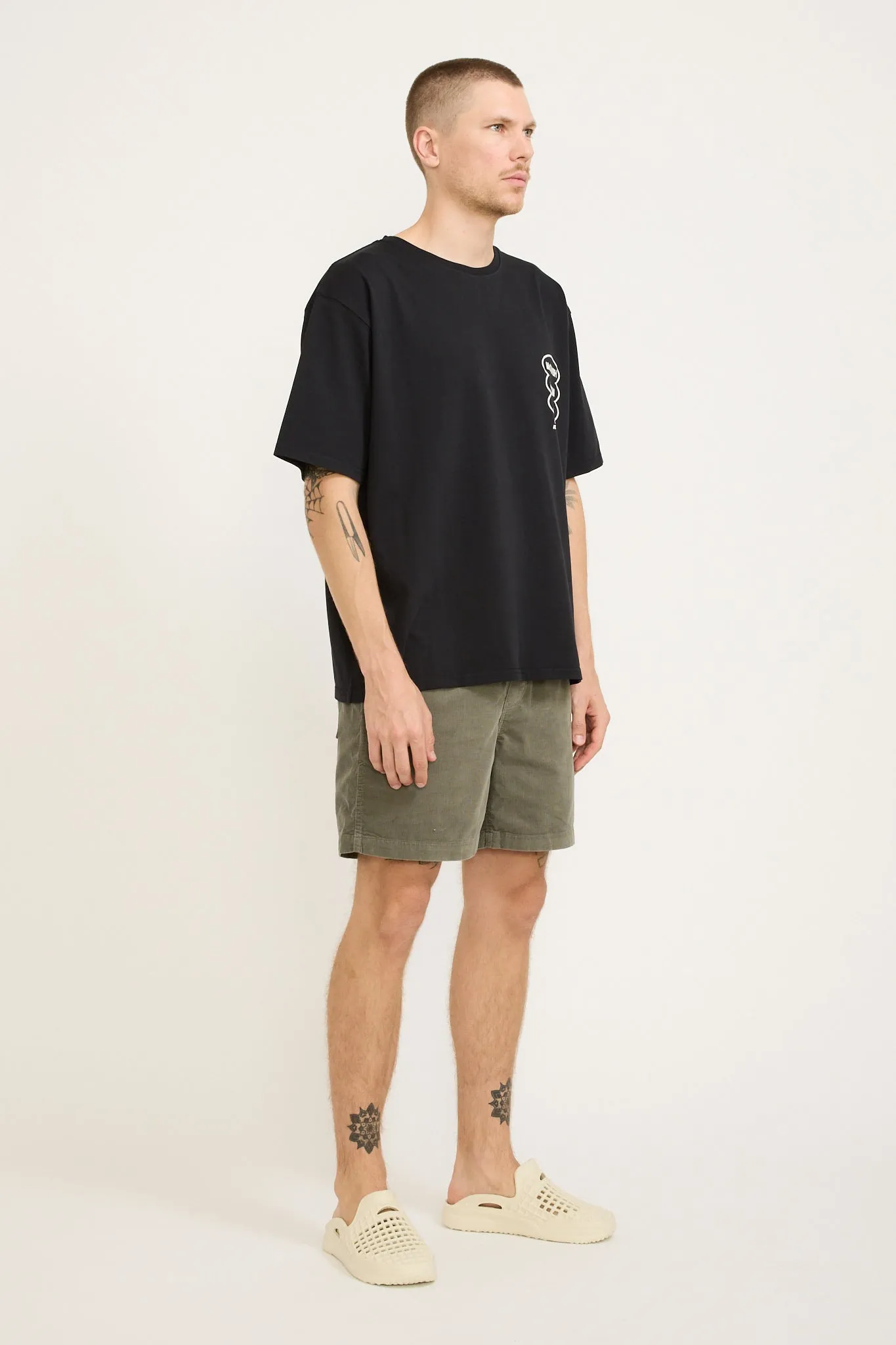 Cord Shorts Grey