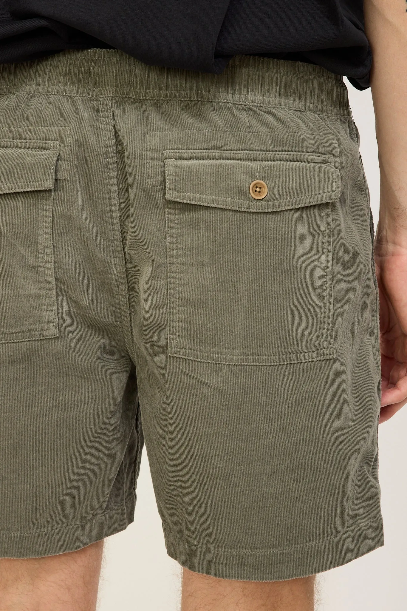 Cord Shorts Grey