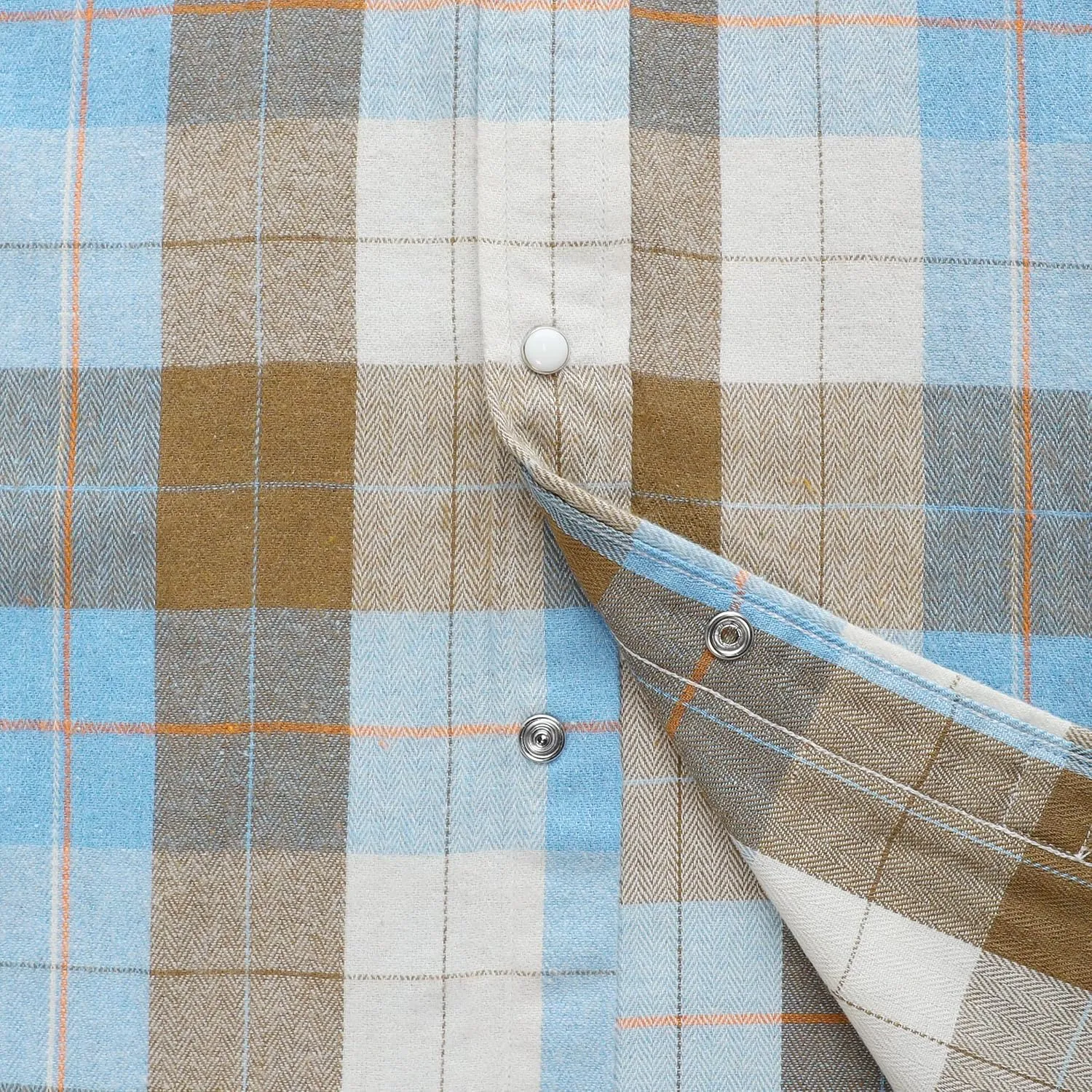 Dubinik Flannel Shirt for Men Western Cowboy Pearl Snap Shirts for Men Long Sleeve Vintage Buttons Down Plaid Shirt