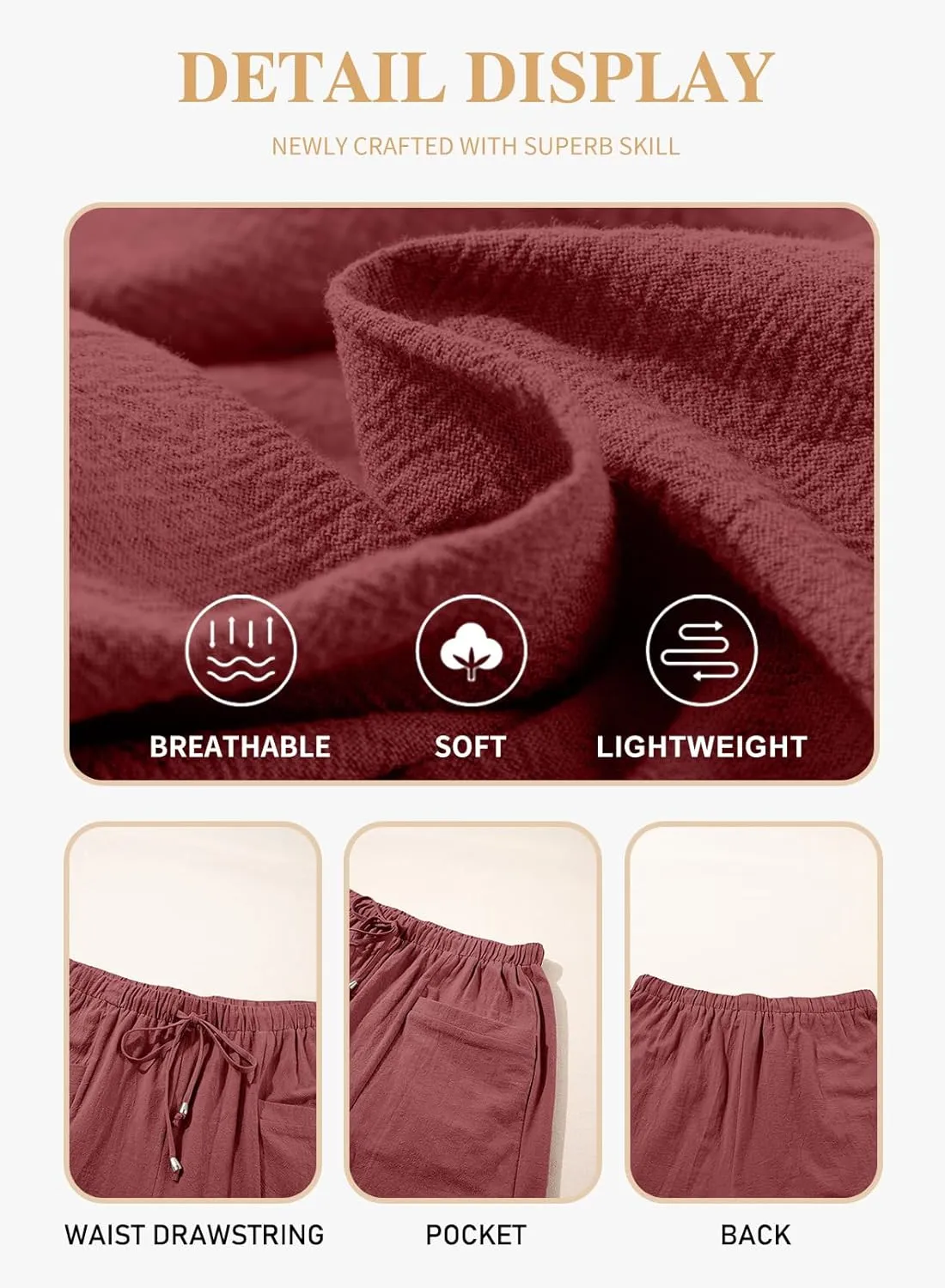 Eytino Womens Plus Size Shorts Casual Elastic Waist Drawstring Comfy Lightweight Summer Shorts with Pockets(1X-5X)