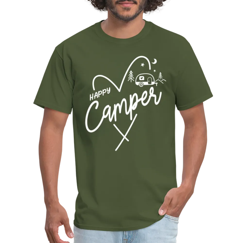 Happy Camper T-Shirt (Love Camping in Nature)