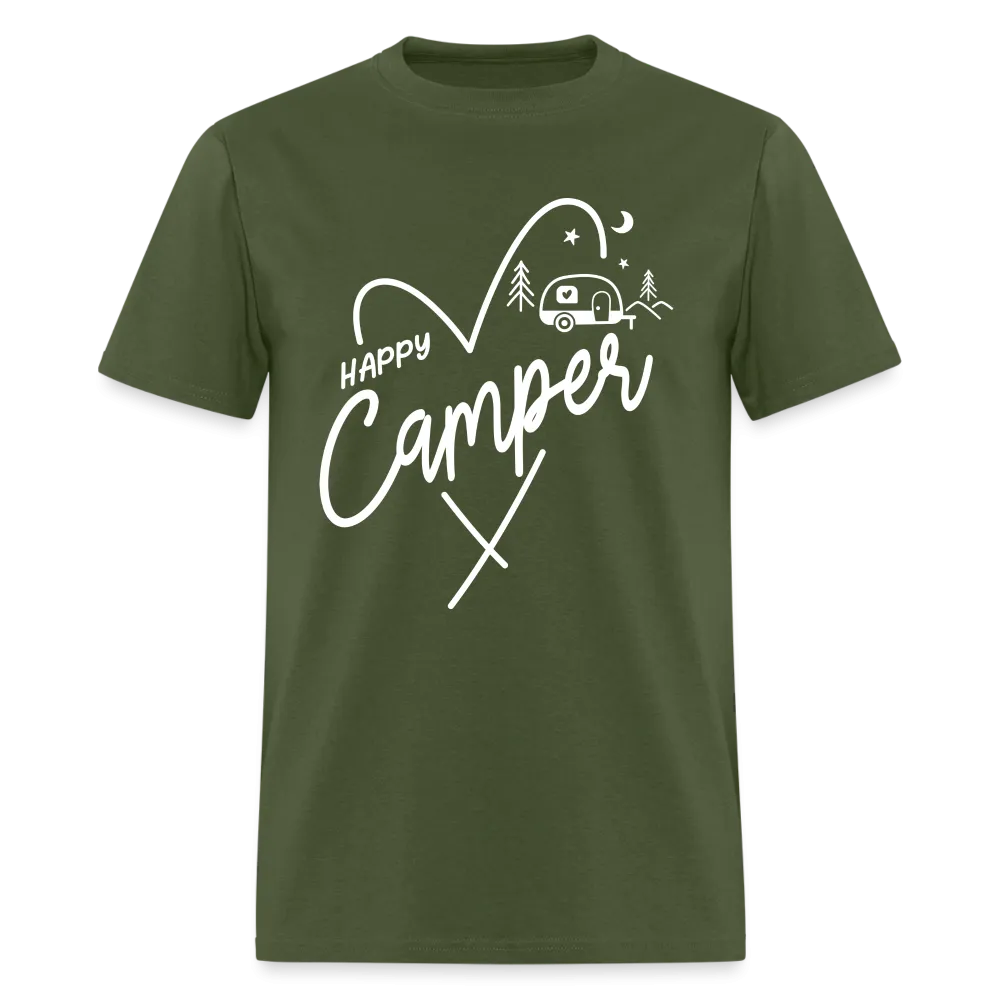 Happy Camper T-Shirt (Love Camping in Nature)