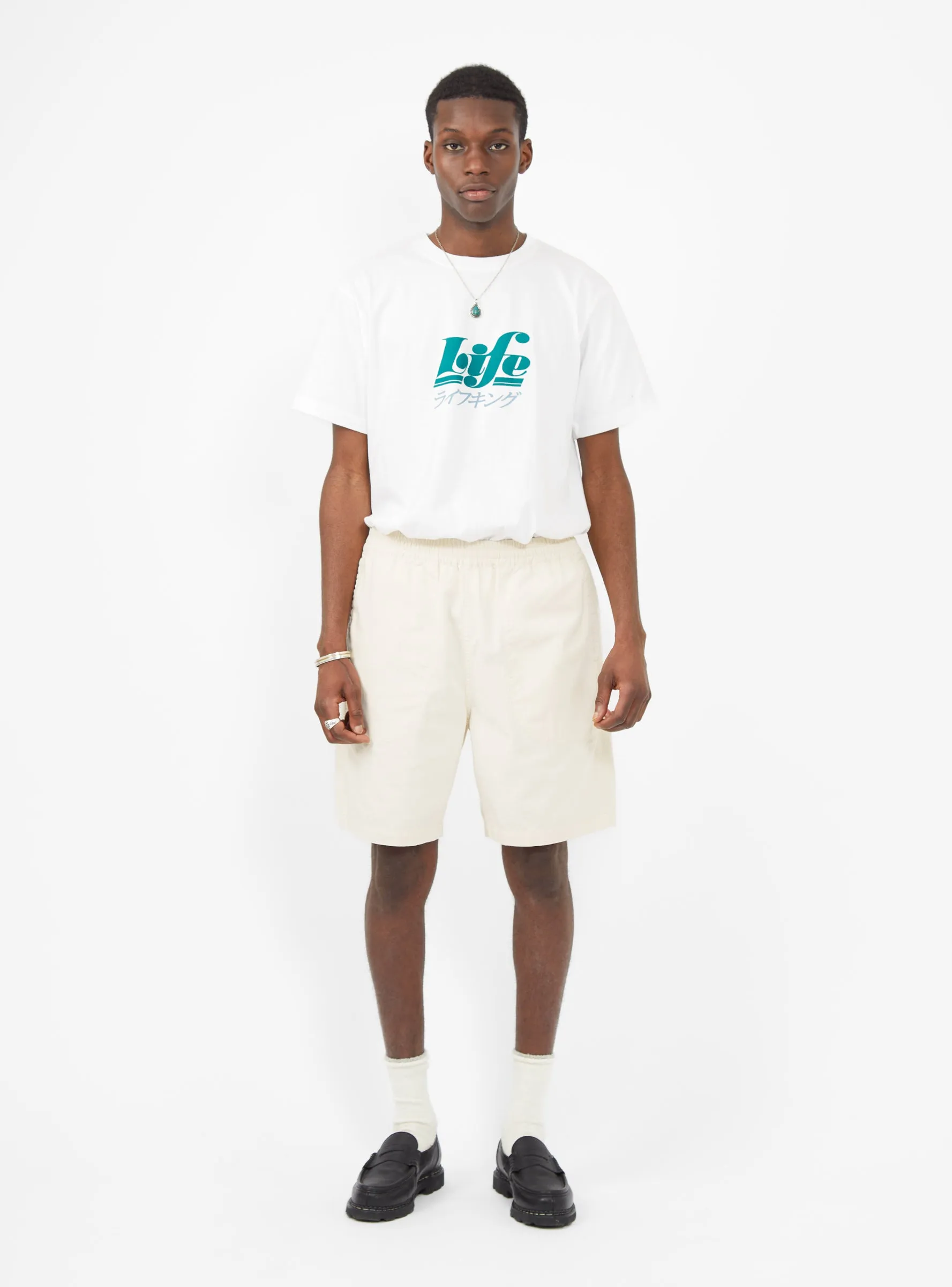 Home Party Shorts Ecru