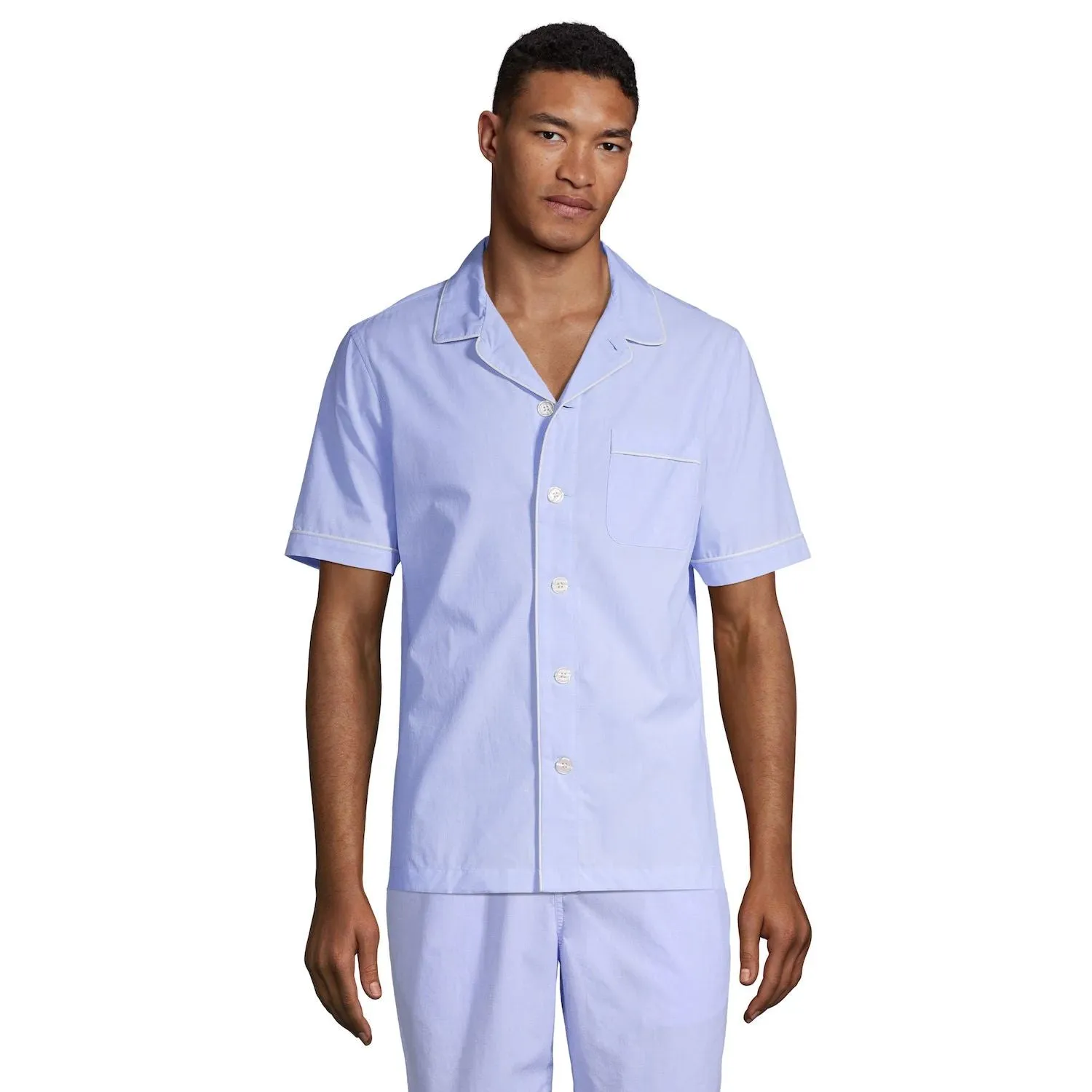 Men's poplin pajama shirt Lands End Lands' End