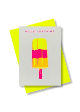 Pink Stories Hello Sunshine Greeting Card
