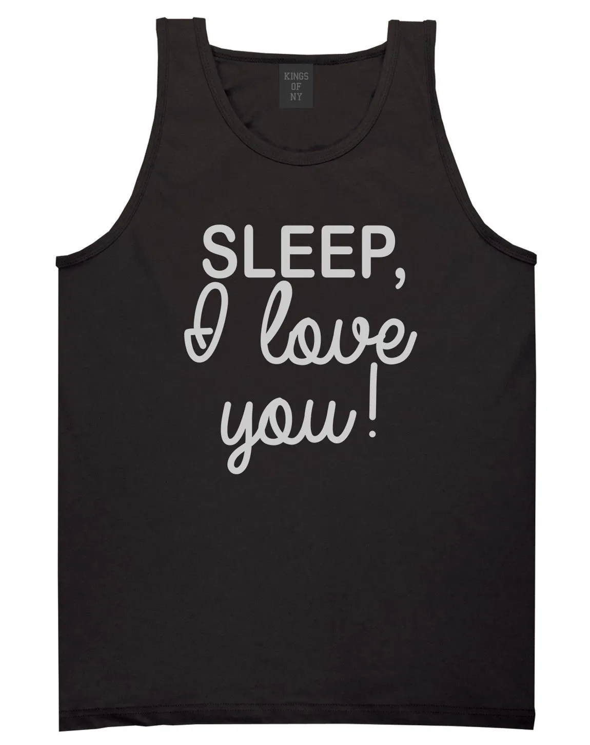 Sleep I Love You Funny Tired Mens Tank Top Shirt