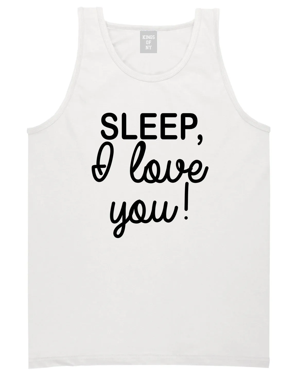 Sleep I Love You Funny Tired Mens Tank Top Shirt