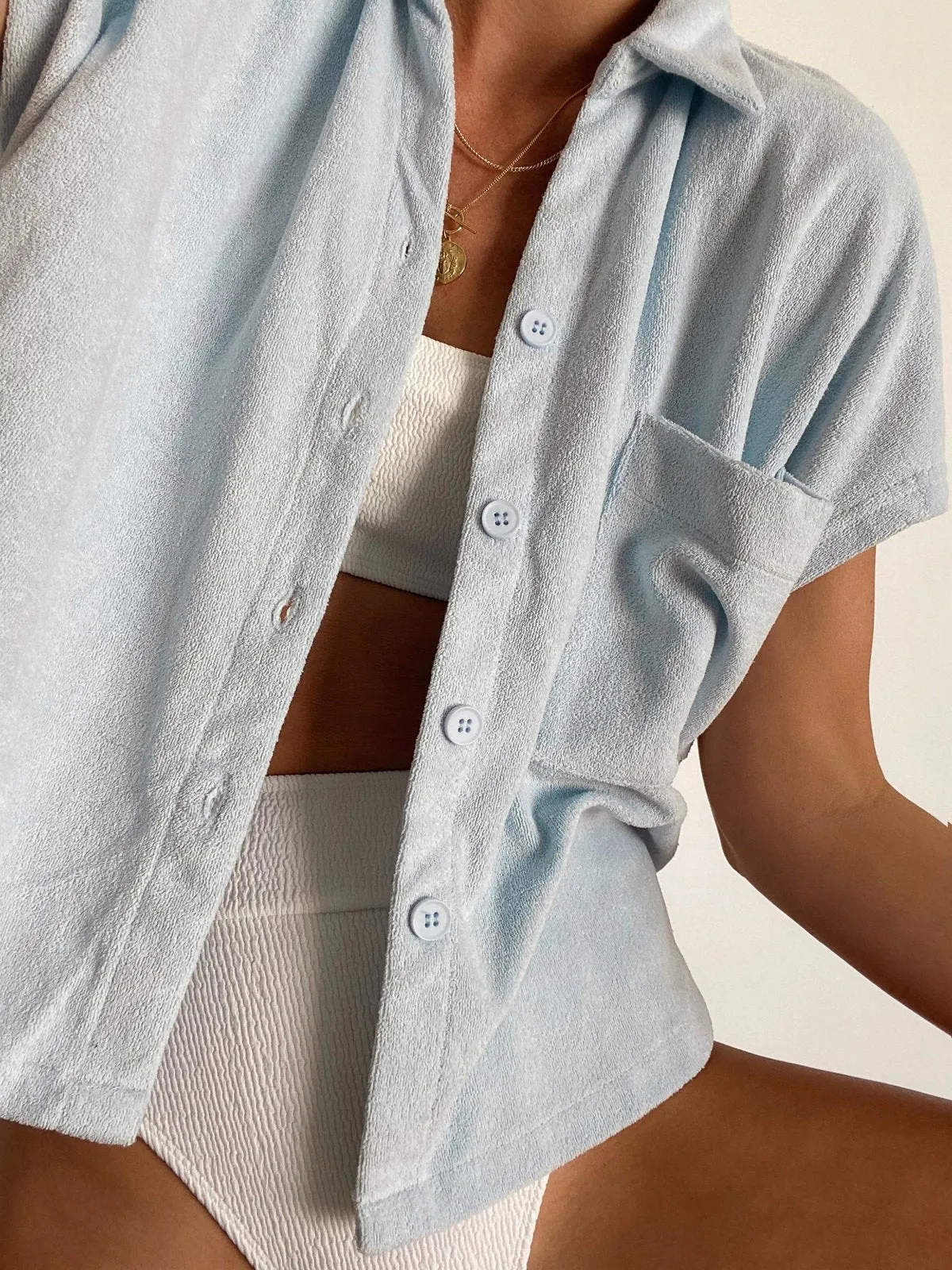 Terry Shirt, Powder Blue