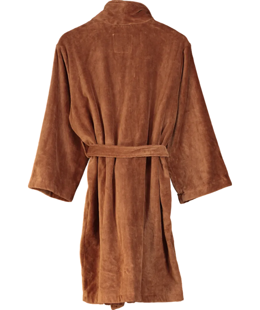 TMR Brown The Makeup Robe  Mocha Cotton Robe One Size