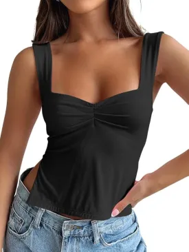 Trendy Queen Womens Going Out Crop Tops Backless Tank Tops Summer Y2k Teen Girls Basics Cute Clothes