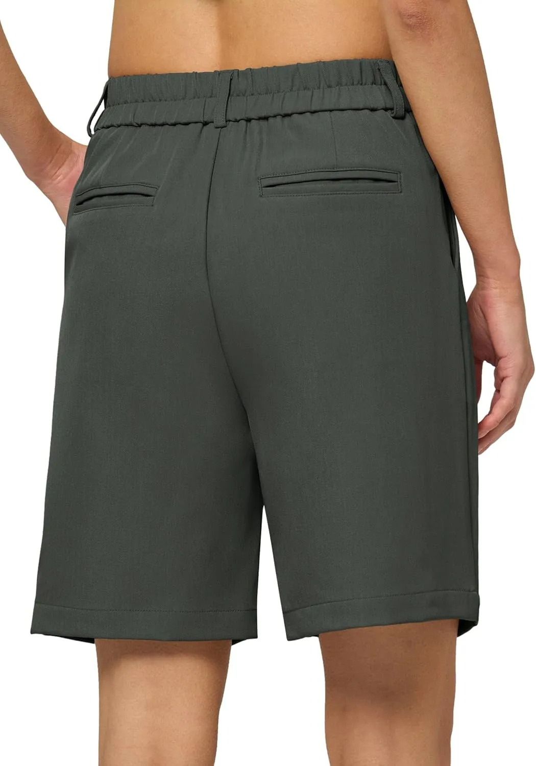 Willit Women's Shorts Wide Leg Dress Casual Work Summer Pleated Shorts High Waisted with Pockets 7" 10"