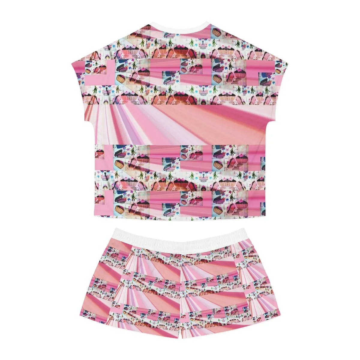 Women's Short Pajama Set (AOP) PINK DELICIOUS