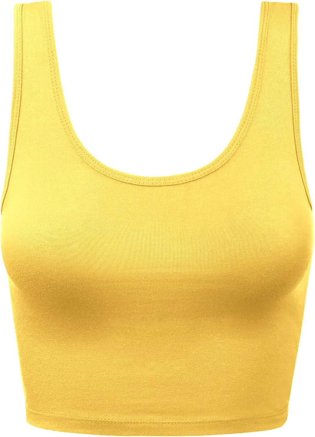 Women's Sleeveless Racerback Crop Tank Top Camisole Backless Scoop Neck Shirts