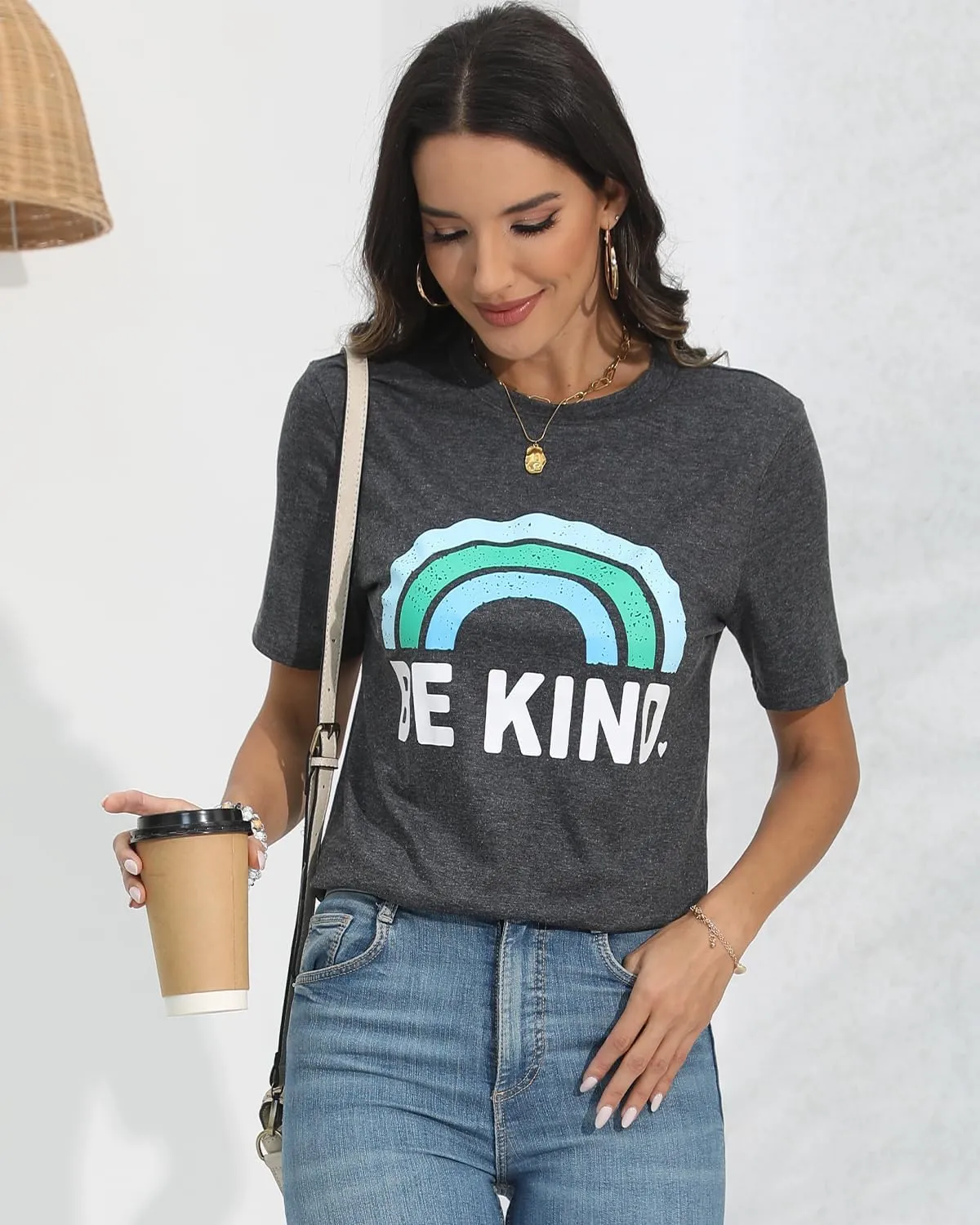 Womens T Shirts Short Sleeve Tees Sunflower Vacation Graphic Loose Summer Tops