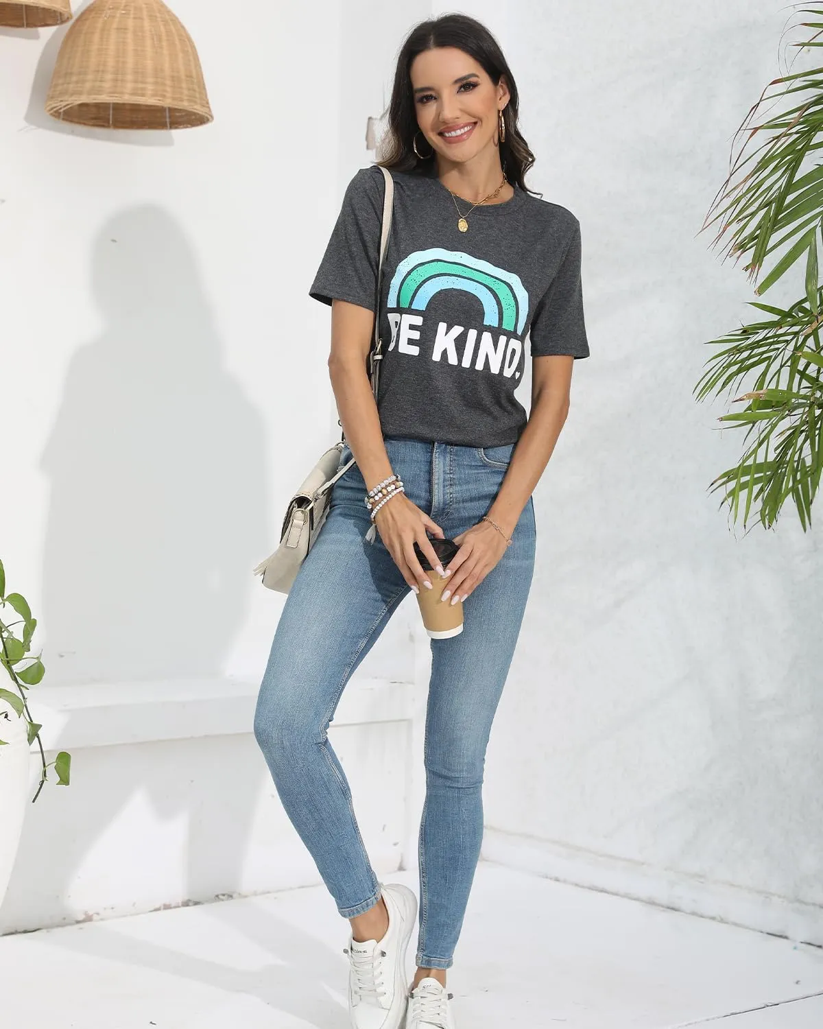 Womens T Shirts Short Sleeve Tees Sunflower Vacation Graphic Loose Summer Tops